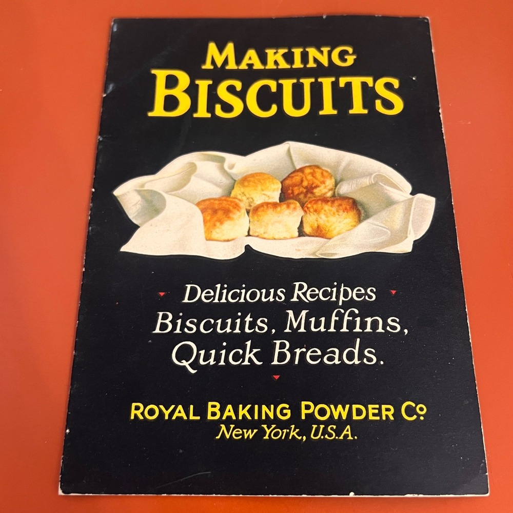 Vtg 1924 Royal Baking Powder Making Biscuits Recipe Booklet Quick Breads Muffins